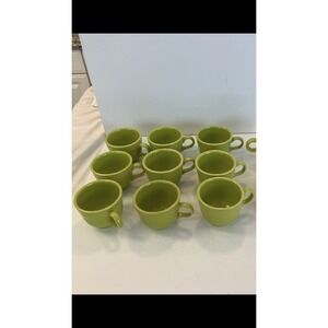 9 Fiesta Lemongrass Tea‎ Cups $30.00
